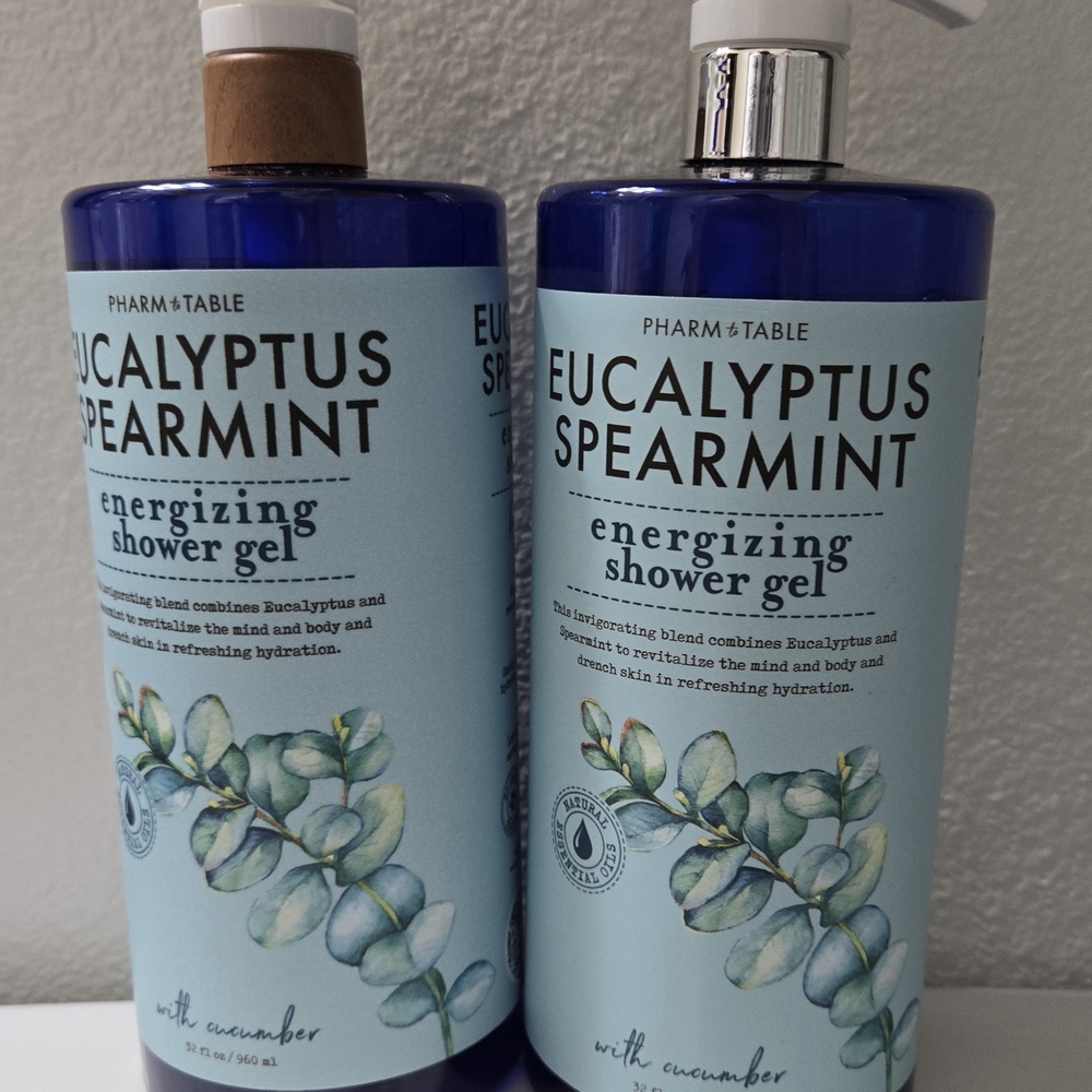 Pharm to Table Eucalyptus Spearmint Energizing Shower Gel 32 Fl. Oz. 2-Pack